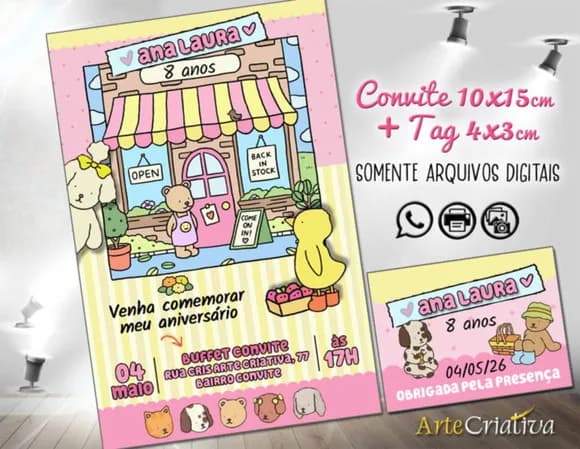 Convite Digital C/tag Bobbie Goods