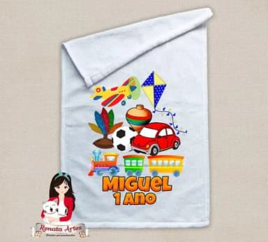Toalhinha Personalizada Brinquedos