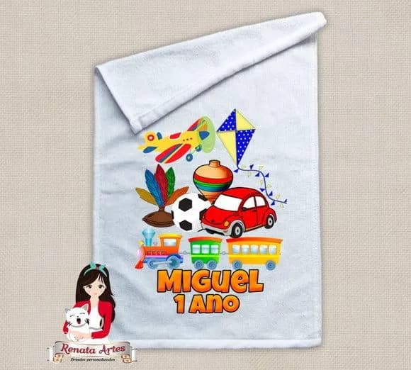 Toalhinha Personalizada Brinquedos