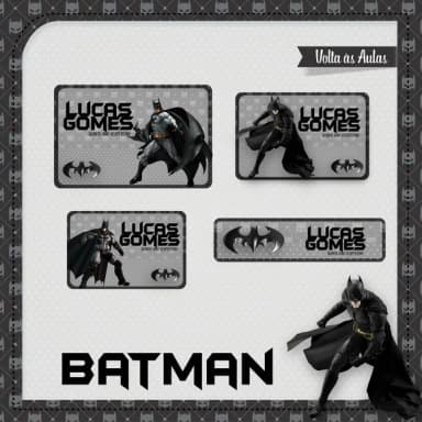 60 Etiquetas Batman