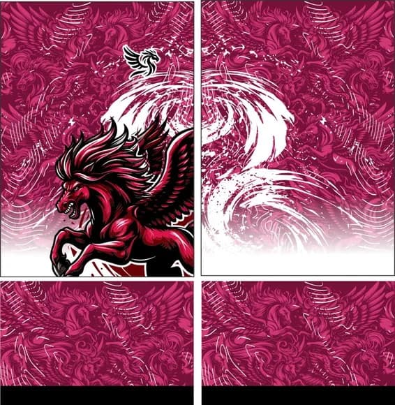 Arte Vetor Camisa Interclasse Cavalo 342