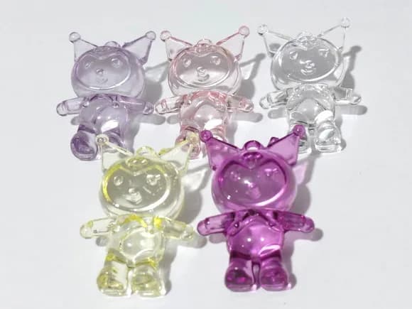 Pingente Kuromi Acrílico Pacote com 10 Unidades Coloridos