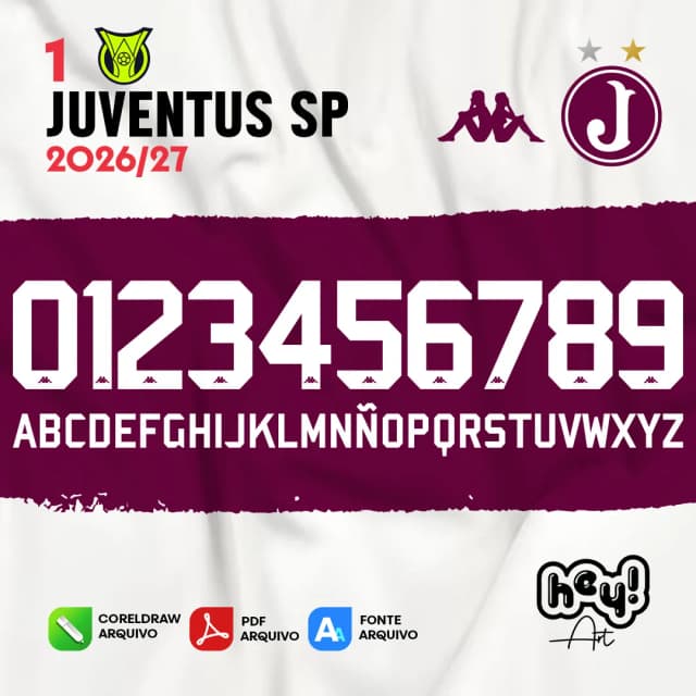 Fonte Vetor Juventus Mooca Acesso 2026/27