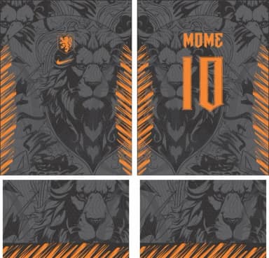 Arte Vetor Camisa Interclasse Leão Mod-724