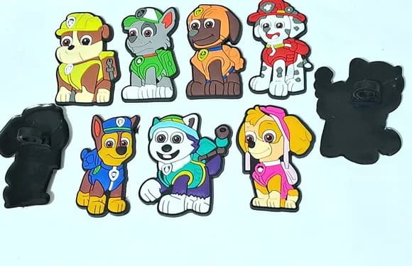 Ponteira P/lápis Patrulha Canina 5cm Pcts com 7 Unidades