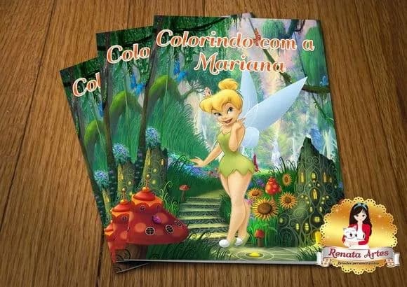 Revista de Colorir com Giz Sininho