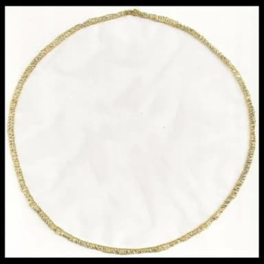 Círculos Organza Tunil Off White 35cm de Diametro Kit C/170