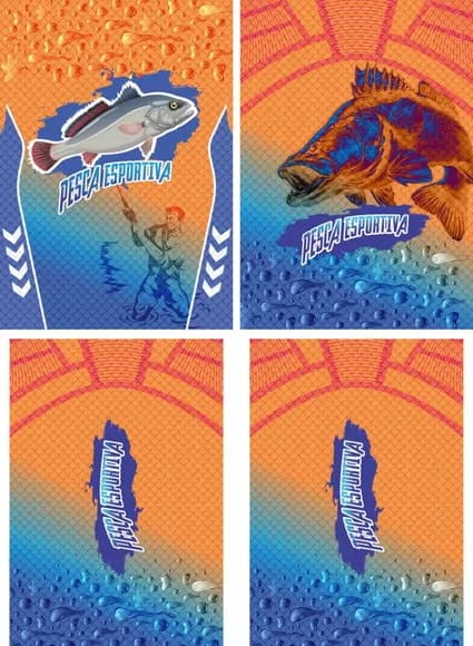 Arte Vetor Camisa Pesca-mod-0182