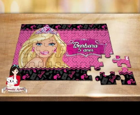Quebra Cabeça Personalizado Barbie
