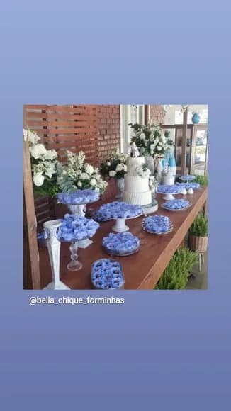 Forminhas para Doces Azul Serenty
