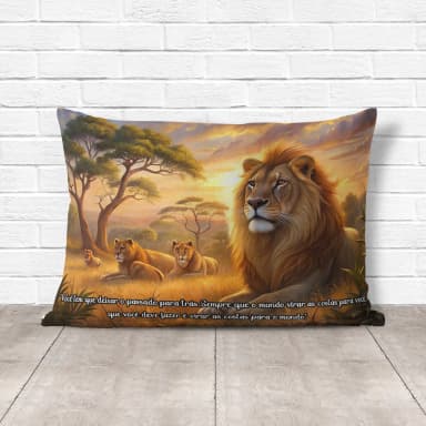 Almofada Personalizada lembrancinhas Leão