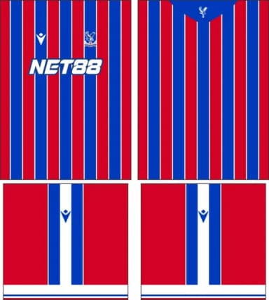 Arte Vetor Camisa Crystal Palace Local 2025-2026