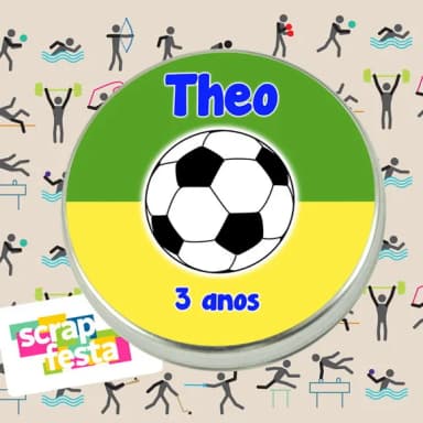 Latinhas Personalizadas Festa Futebol Copa do Mundo Brasil