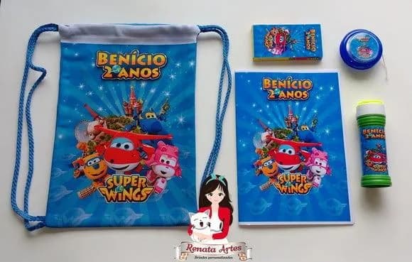 Kit Alegria na Mochila Super Wings Ii