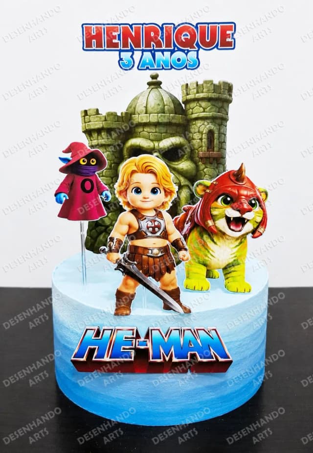 ARQUIVO DE CORTE TOPO DE BOLO HE-MAN BABY