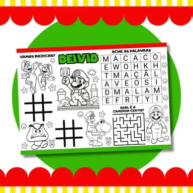 Livro Diversão Super Mario