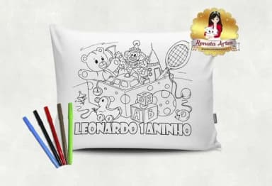 Almofada Pinte e Lave Brinquedos