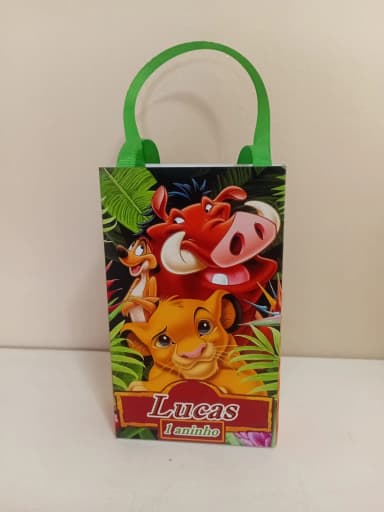 Sacolinhas Personalizadas Rei Leão para Lembrancinhas