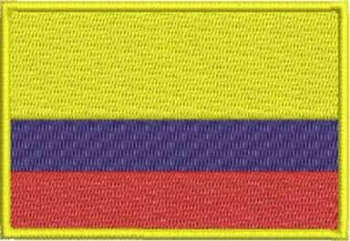 Matriz de Bordado Bandeira da Colômbia