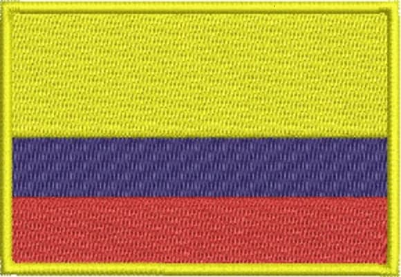 Matriz de Bordado Bandeira da Colômbia
