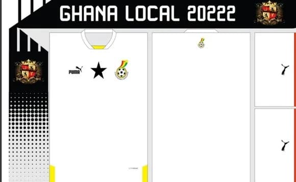 Vetor Da Camisa Ghana Local 2022
