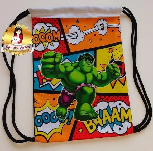 Mochila de Tecido Hulk