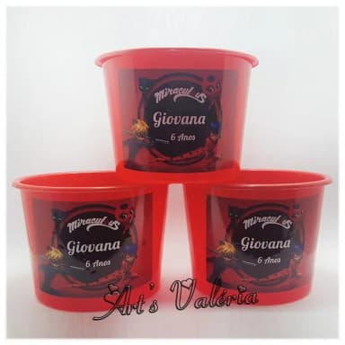 Balde para Pipoca Personalizado - 1500ml