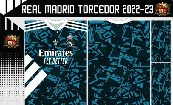 Vetor Da Camisa Real Madrid Torcedor 2022-2023