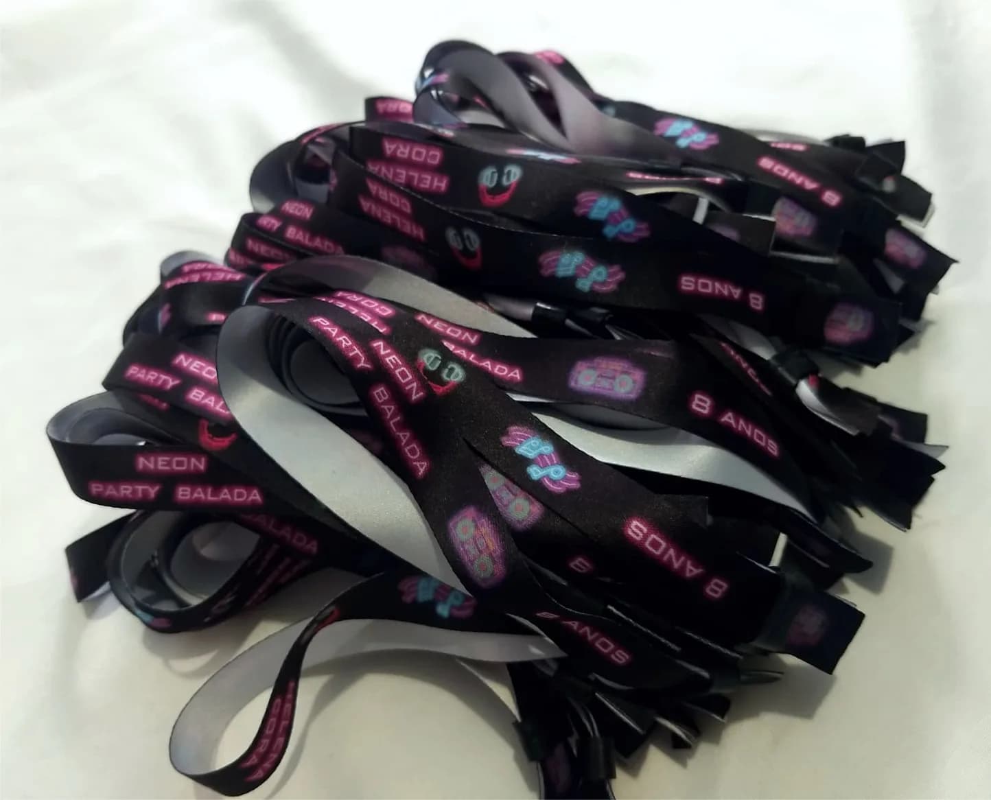 Pulseiras Personalizadas de Tecido Festas e Eventos !