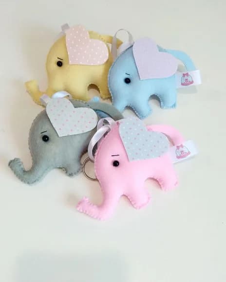 Combo Chaveiro Elefante 20 Peças