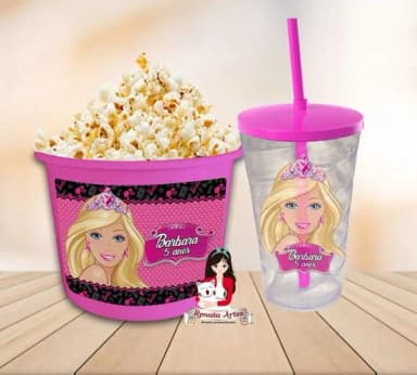 Kit Cinema Personalizado Barbie Nova
