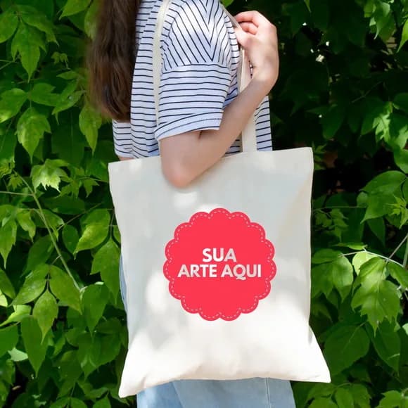 Sacola Personalizada em Oxford 30x35cm com Alças