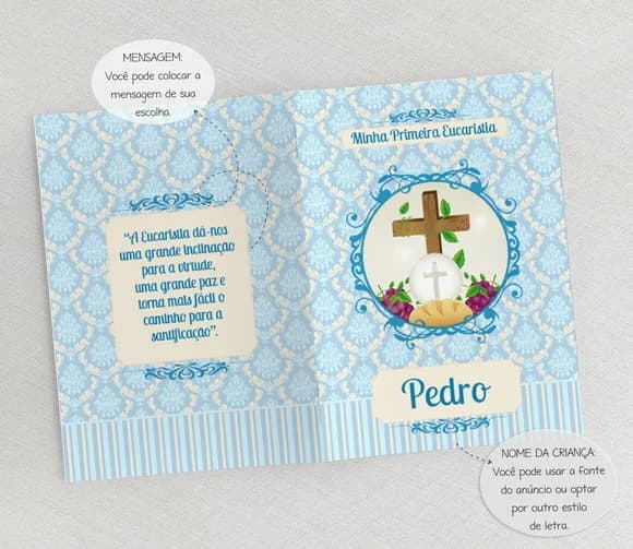 Livrinho De Orações - Lembrança De Eucaristia - Vintage