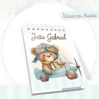 Bloco A5 Urso Aviador