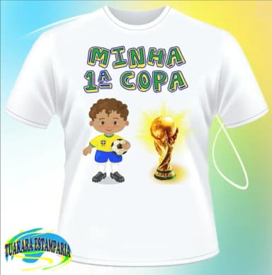 Camiseta Minha 1ª Copa Menino