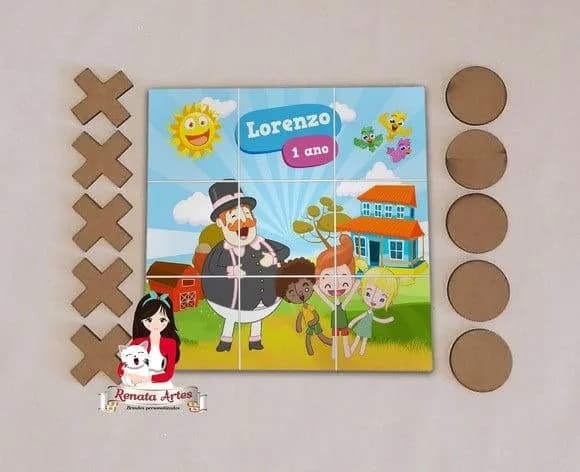 Jogo da Velha Personalizado Mundo Bita