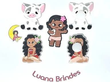Moana com Adaptador para Crocs Pacote com 6 Unidades