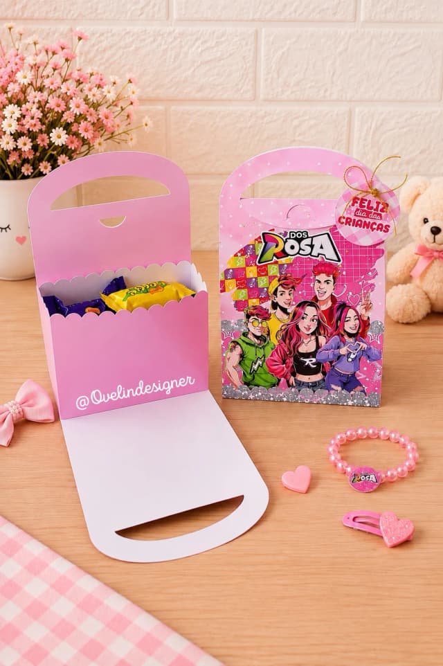 Caixa Maleta Personalizada para Lembrancinha de Festa Infantil