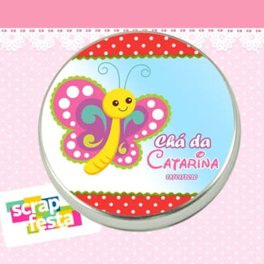 Latinha de Chá de Bebê Latinhas Menina