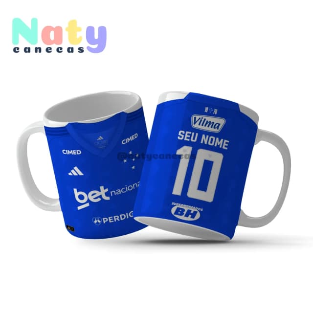 Caneca Personalizada Camisa Cruzeiro  2026