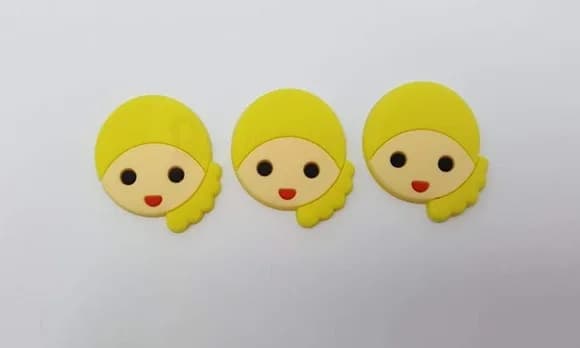 Aplique Princesa Elsa Frozen Emborrachado de 3,2cm 6 Peças