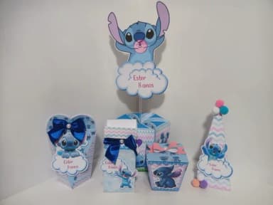 Kit 60 Lembrancinhas - Stitch