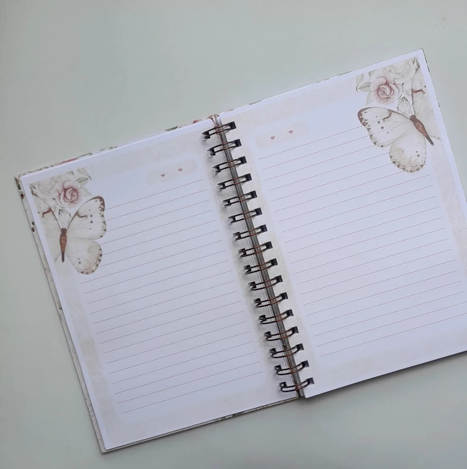 Caderno A5 Borboleta Vintage c/ 100 folhas