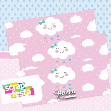 Adesivo Personalizado Retangular 4x10 Chuva de Amor