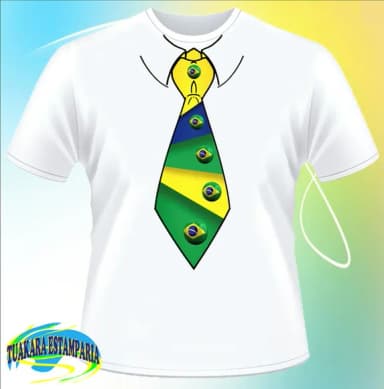 Camiseta Gravata Brasil