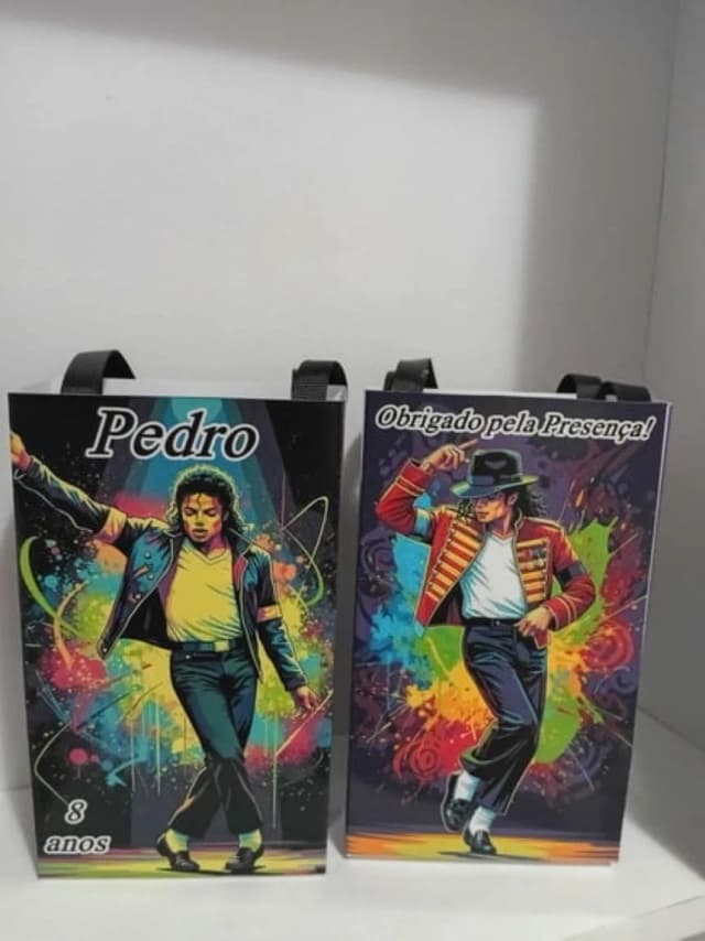 Sacolinhas Personalizadas Michael Jackson para Lembrancinhas