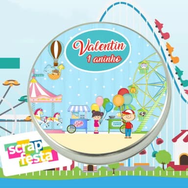 Latinhas Personalizadas Parque de Diversões