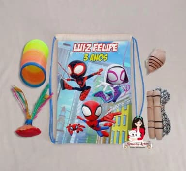 Mochila Boa Infância Tema Spidey