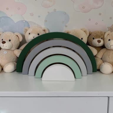 Arco iris de mdf decorativo/ Enfeite de festa, decoração pra quarto de bebe.