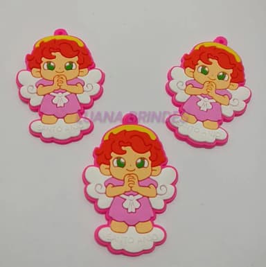 Pingente Anjo da Guarda 5,3cm Pct 5 unidades